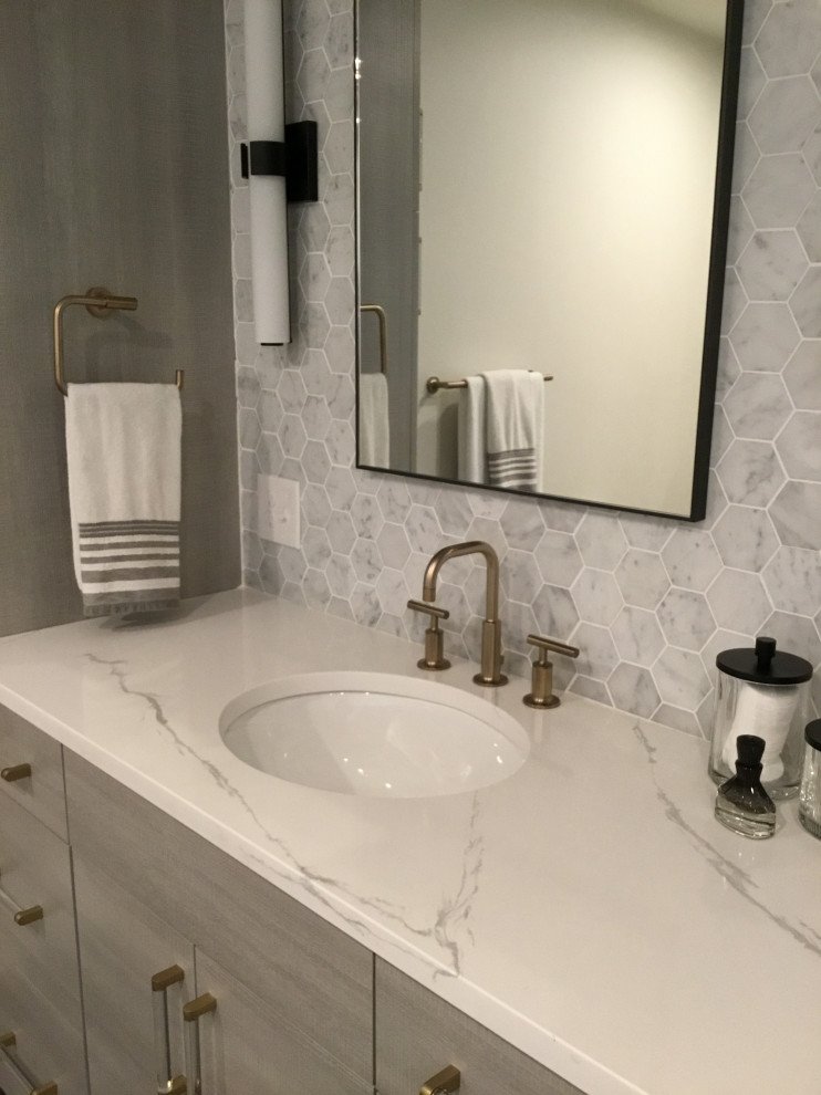 Fun Modern Master Bathroom